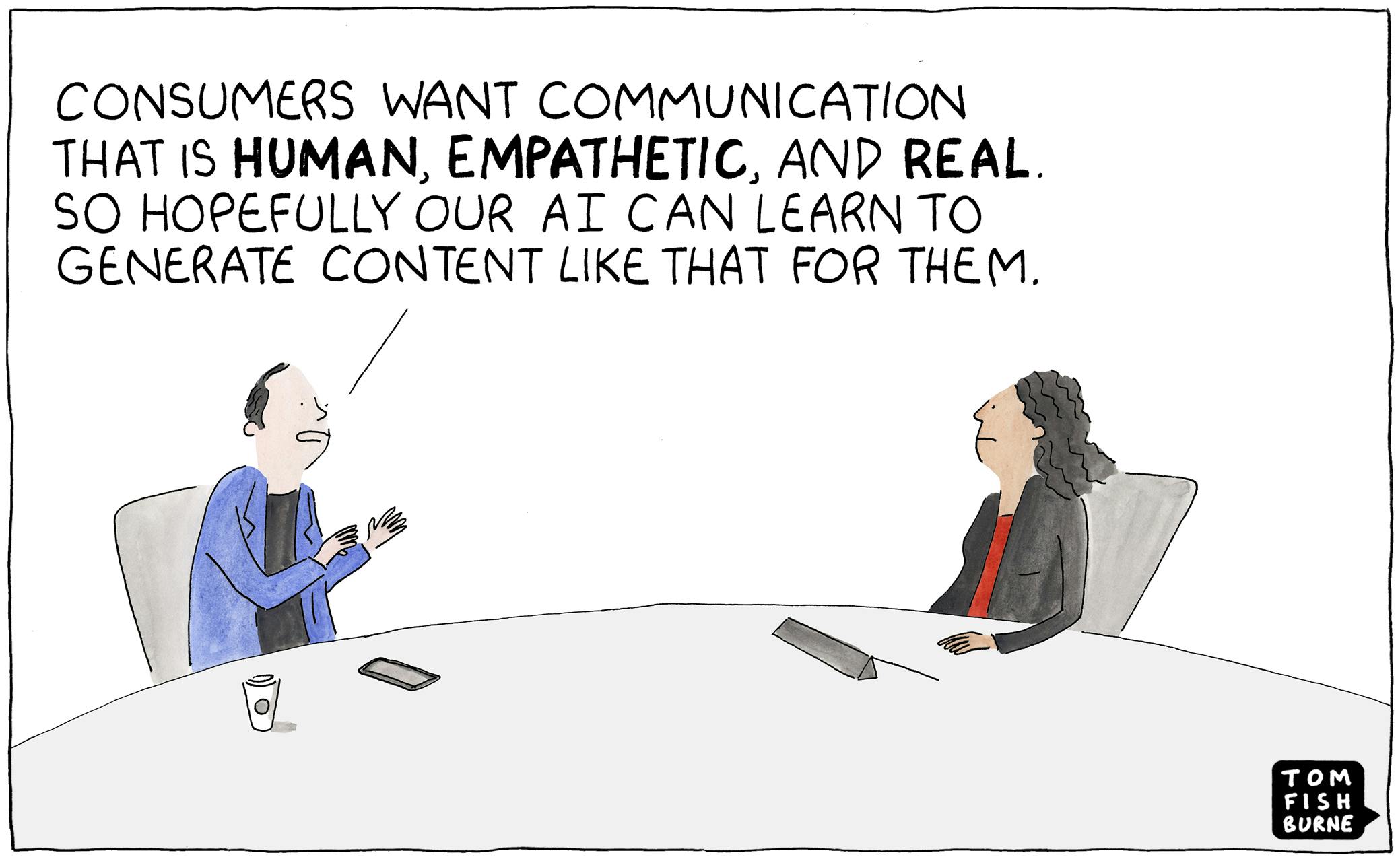 Marketoonist 探讨人工智能生成的营销内容